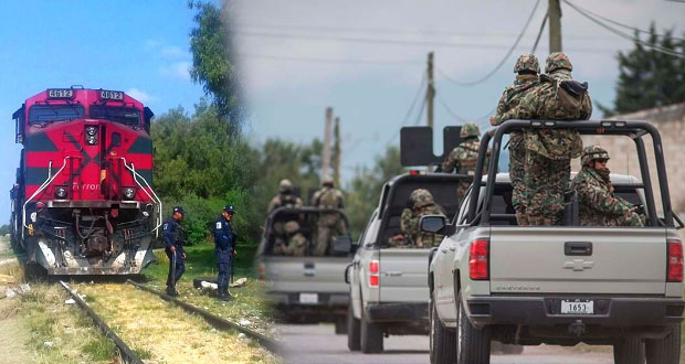 Por robos, Ejército vigila vías de trenes entre Veracruz y Puebla