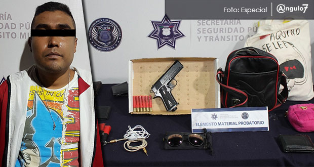“El Migra”, detenido en Xanenetla, ligado a 14 atracos a transporte público