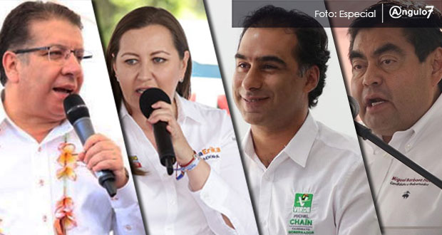 Para el 13 de junio, debate entre candidatos a la gubernatura de Puebla