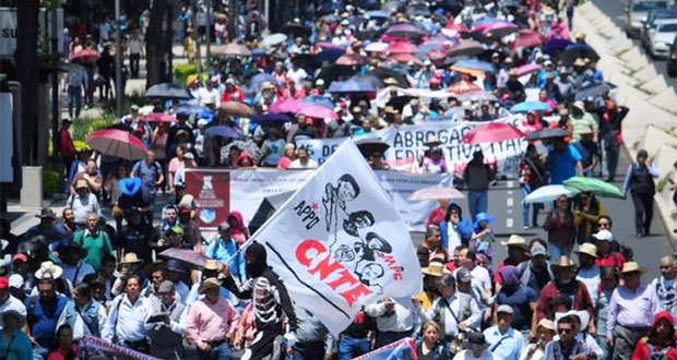 CNTE niega pacto con AMLO; lucha seguirá tras comicios, advierte
