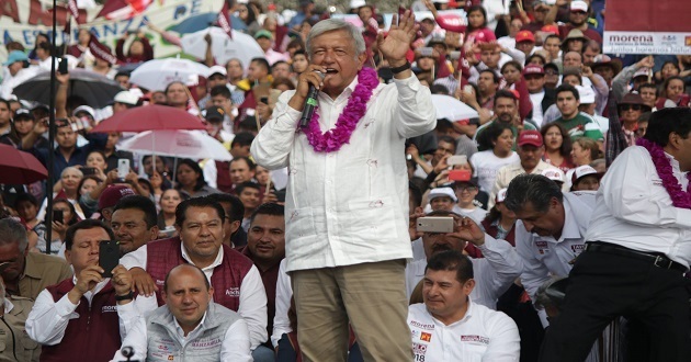 Promete AMLO liberar del huachicol a municipios agrícolas de Puebla
