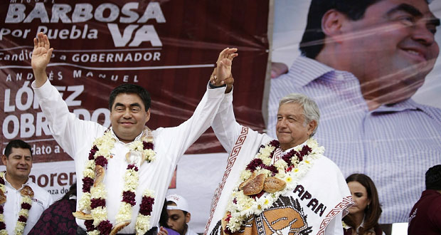 Supera Barbosa a Martha Erika por 20 puntos previó al debate, afirma AMLO