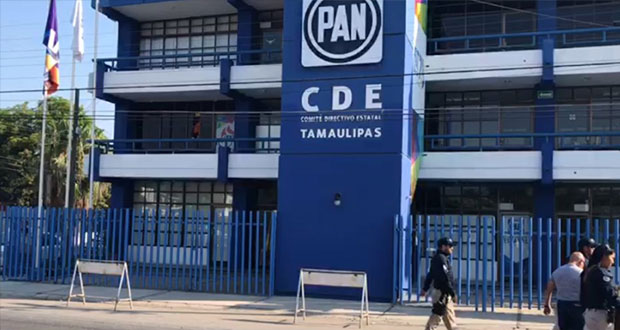 Balean sede estatal del PAN en Tamaulipas