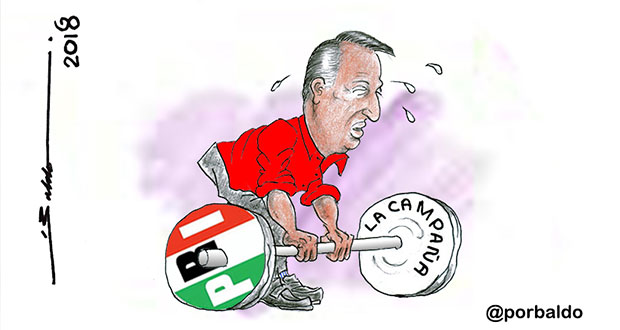 Caricatura: Meade y su campaña pesada