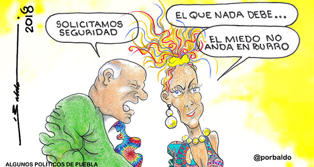 Caricatura: Hasta los políticos tienen miedo por inseguridad