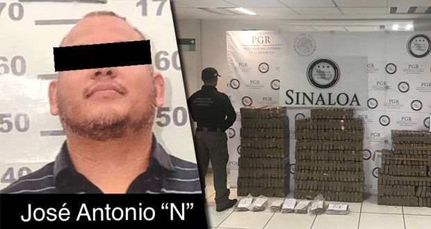 Detienen a integrante del Cártel de Sinaloa con 505 kg de cocaína