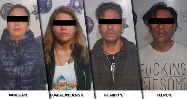 Detienen a 4 por intentar robar caja fuerte de negocio en Santa Cruz