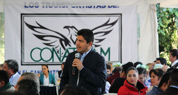 Eduardo Rivera propone ventanilla única para transportistas