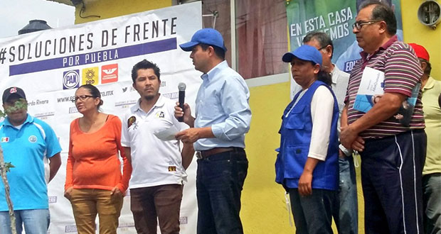 De ganar, promete Eduardo Rivera sembrar un millón de árboles