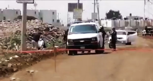 En Coronango, localizan cadáver abandonado y envuelto en bolsa