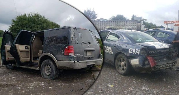 Policías federales y grupo armado se enfrentan en Yehualtepec