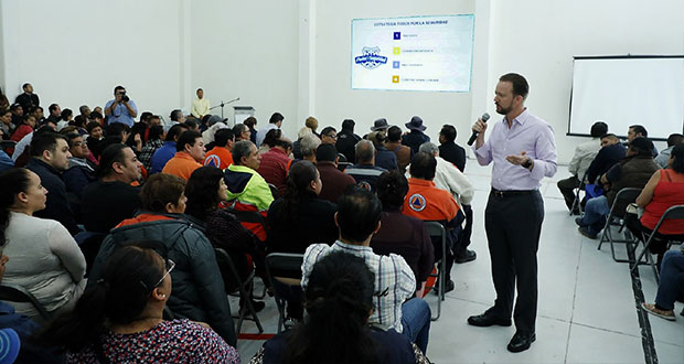 Banck invita a sindicato Benito Juárez a contribuir con mejor ciudad