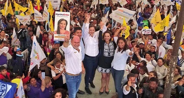 Impulsar desarrollo de juntas auxiliares: Martha Erika y Rivera