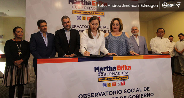 Compromisos hechos en campaña serán vigilados por observatorio: Martha Erika