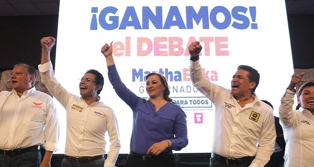 Tras debate, Martha Erika pide cerrar filas para ganar elección
