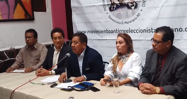 Movimiento antirreeleccionista llama a poblanos a emitir un voto útil