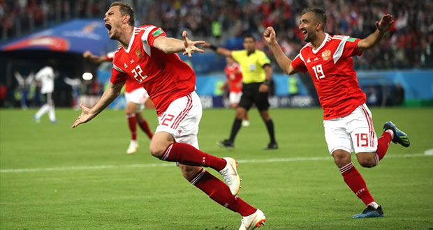 Rusia, calificado a segunda fase y Salah dice adiós