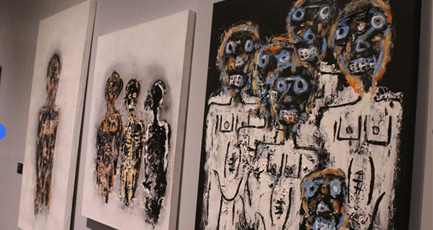 Exhiben obras poblanas en galería de arte de palacio municipal