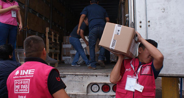 Llegan a Puebla 13 millones de boletas para comicios del 1 de julio