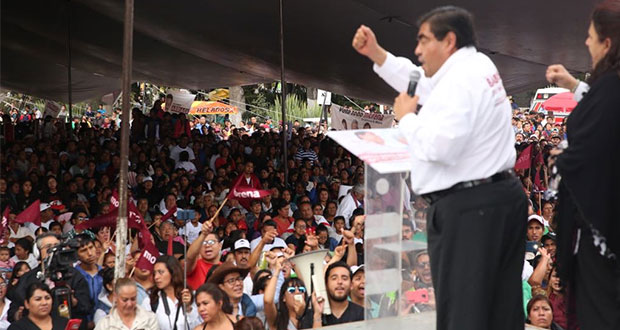 Pide Barbosa a electores rescatar San Pedro Cholula de “ambiciosos”