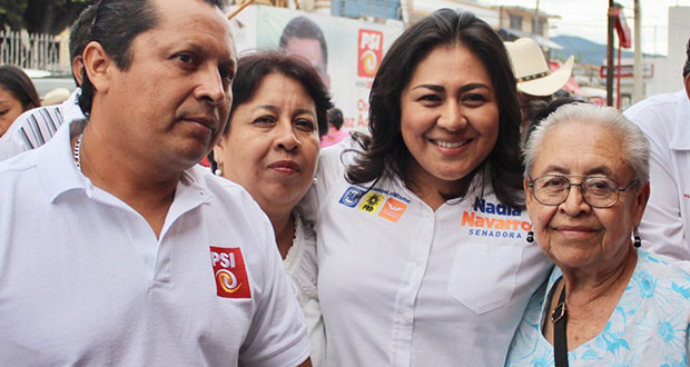 Ciudadanos juzgarán mi trabajo como senadora: Nadia Navarro