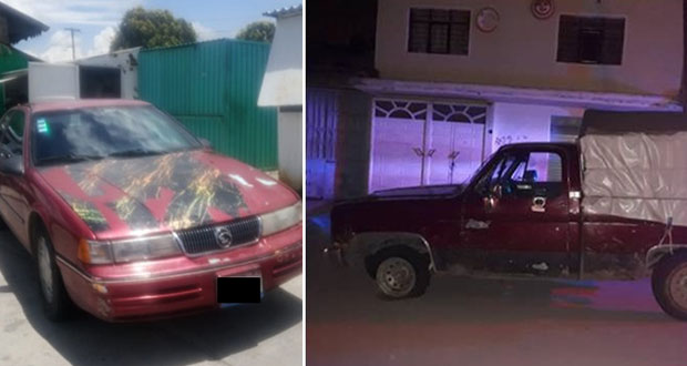 En distintas acciones, SSP recupera 7 vehículos y 2 cajas secas