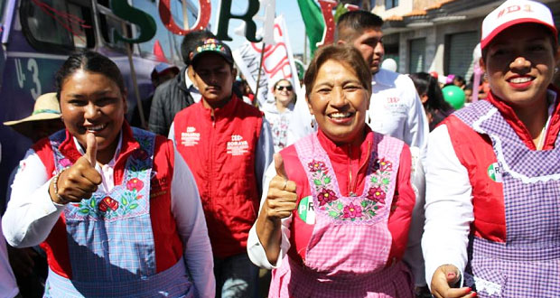 Soraya Córdova y Rosario Sánchez cierran campaña en San Miguel Canoa