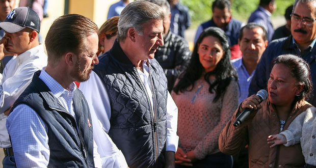Gali y Banck supervisan pavimentación de calles en la capital