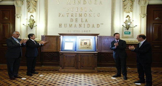 Del 20 al 29 de julio, exhiben Cédula Real y escudo de Puebla