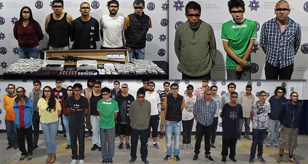 Detienen a 27 personas y aseguran 200 dosis de droga en San Bartolo