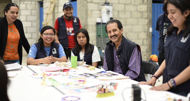 Esparza supervisa actividades de brigadas comunitarias en Tochimilco