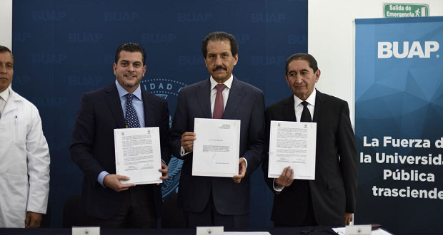 BUAP firma acuerdo para que HUP atienda a derechohabientes del IMSS