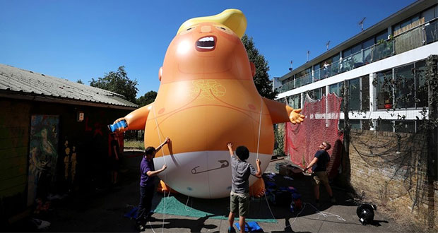 Como forma de protesta un “bebé Trump” volará sobre Inglaterra