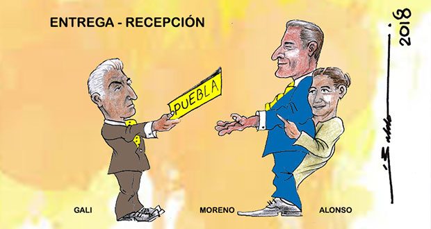 Caricatura: Entrega-recepción en Casa Puebla aún lejana