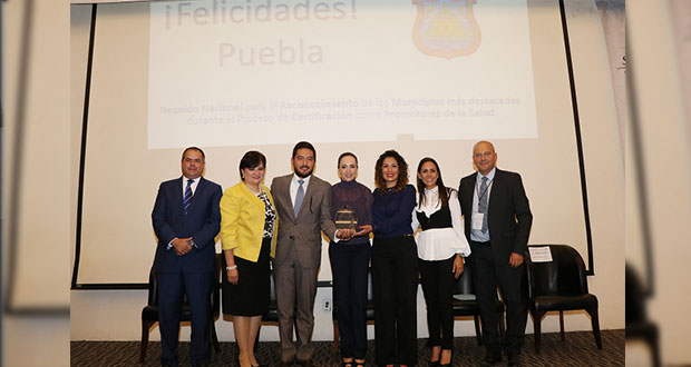 Gobierno federal reconoce a Puebla capital por impulsar la salud