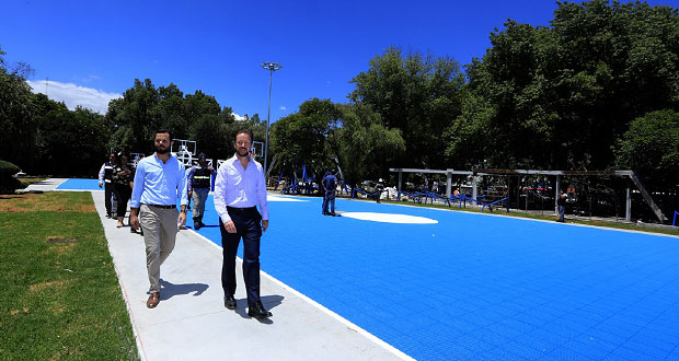 Rehabilitación de Parque Juárez presenta avance del 90%: Banck