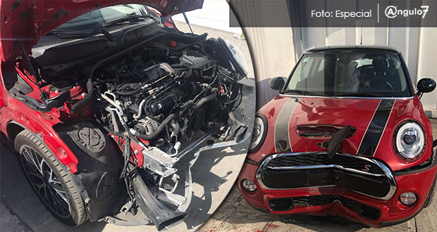 Denuncian a La Encomienda por no pagar Mini Cooper destrozado
