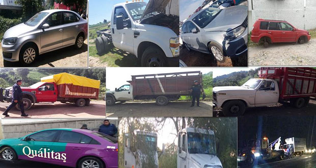 SSP asegura 13 vehículos y 3 personas por transportar huachicol