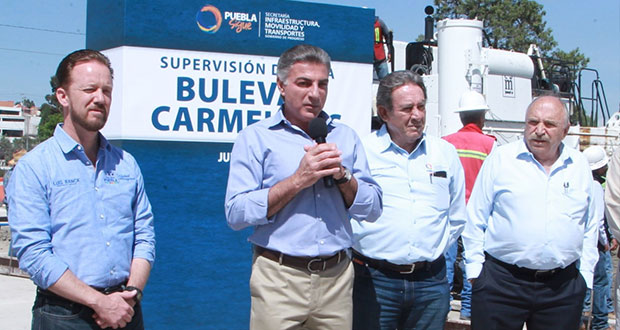 Construcción del bulevar Carmelitas, con avance de 50%: Gali y Banck