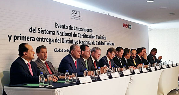 Sectur federal reconoce a 18 empresas poblanas con calidad turística
