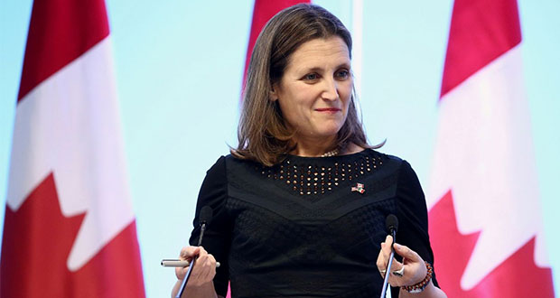 Canciller de Canadá tendrá reuniones con EPN y AMLO el 25 de julio