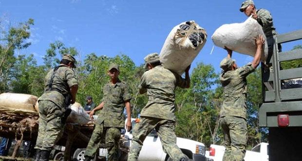 Sedena decomisa 139 kg de goma de opio en Badiraguato, Sinaloa