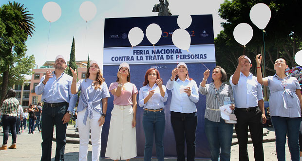 Dinorah encabeza feria nacional contra la trata de personas