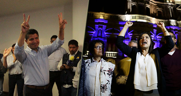 Claudia Rivera aventaja con 6 puntosa Eduardo en contienda por alcaldía: PREP