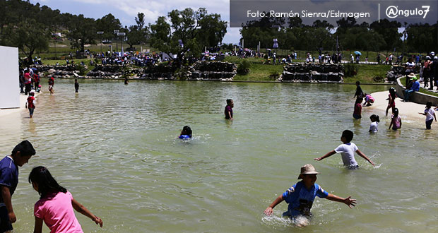 Lunes no funcionará lago en parque de Amalucan