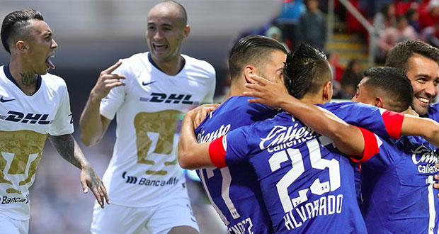 Pumas y Cruz Azul, junto con los regiomontanos, lideran la Liga MX