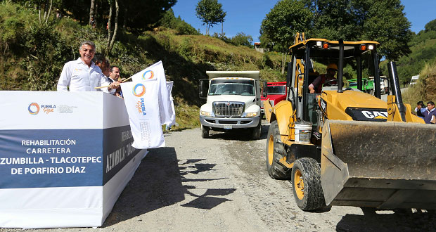 Con 74.3 mdp, inicia rehabilitación de carretera Azumbilla-Tlacotepec