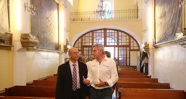Gali supervisa reconstrucción de templos afectados por sismo del 19S