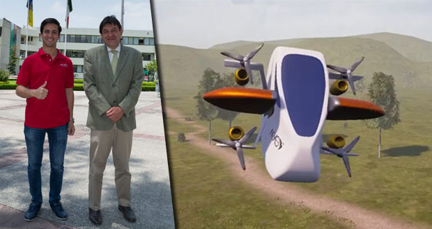 Universitarios diseñan vehículo eléctrico que volaría hasta 40 km