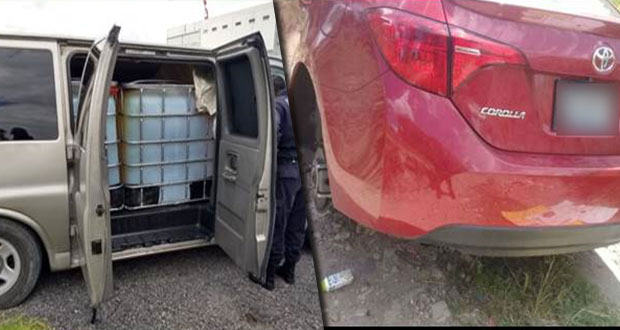 SSP recupera nueve unidades con reporte de robo en Puebla